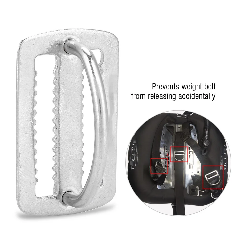 Держатель для дайвинга ремень из нержавеющей стали D-образное кольцо скользящая