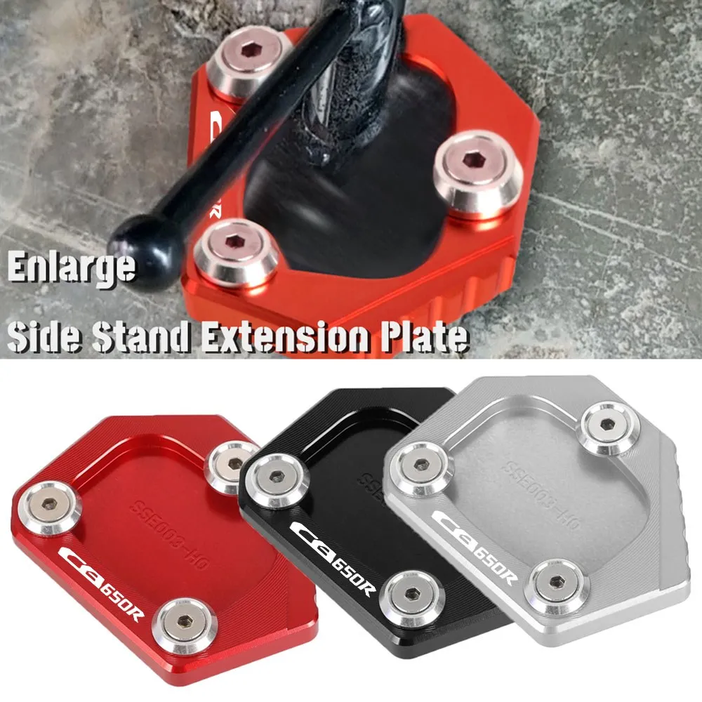 

Motorcycle Kickstand Side Stand Extension Pad Support Plate Enlarge 2018-2023 For HONDA CB650R CB 650R Neo Sports Café CB650 R