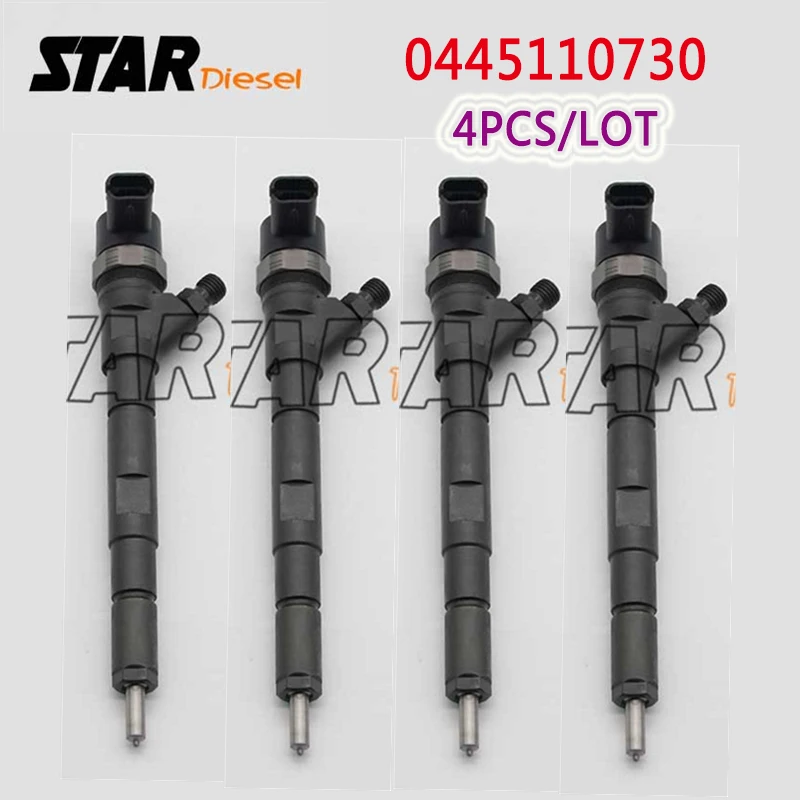 

4 Pieces 0445110730 Fuel Injector Sprayer 33800-4A100 Auto Parts 0 445 110 730 For Hyundai Starex Libero KIA Sorento 2.5 CRDi