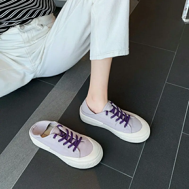 

High Quality Canvas Platform Woman Sneakers Thick Sole Breathable Casual Non Slip Shoes Women Runners Sneaker Plateau Slippers