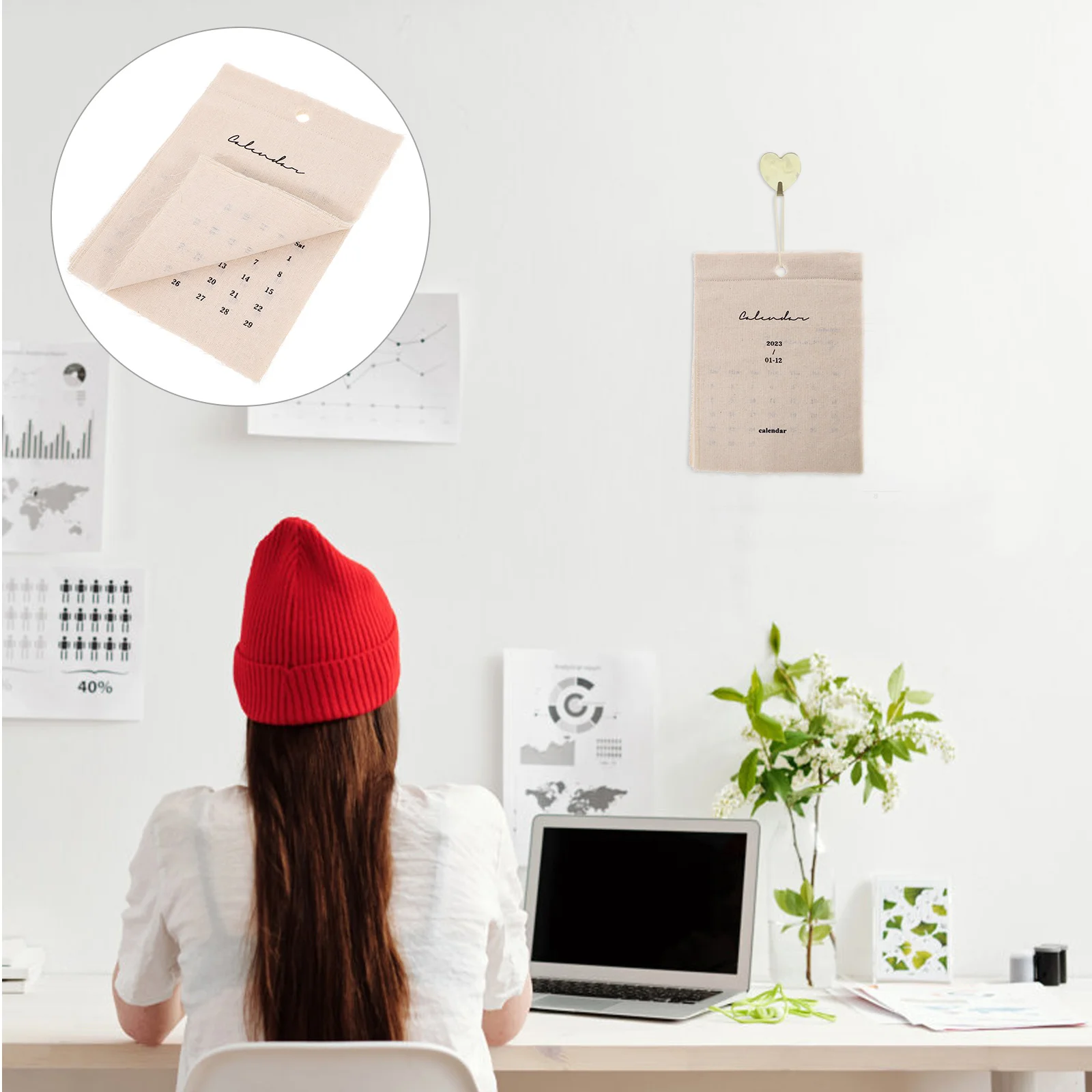 

Календарь Планировщик на стену год ежемесячный новый китайский график Ткань Домашний Декор фестиваль Весна лунный деревенский подвесной Хлопок Лен