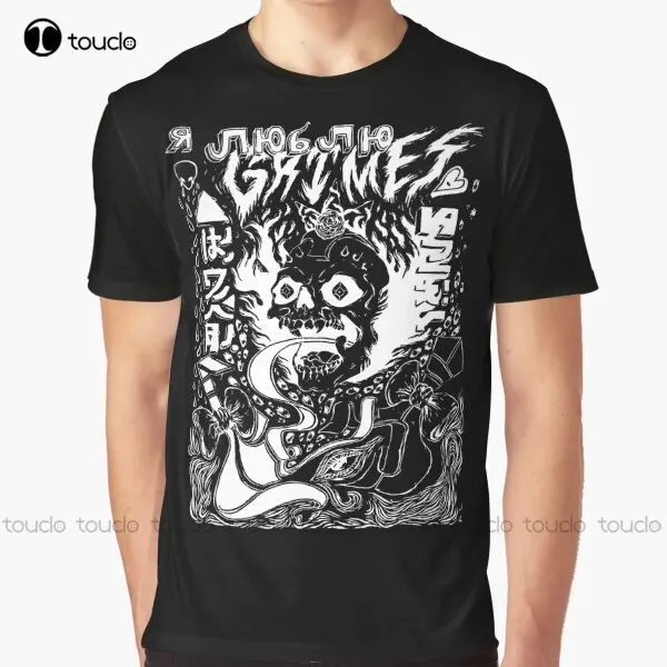 

Grimes Visions Inverted Occult Graphic T-Shirt Custom Aldult Teen Unisex Digital Printing Tee Shirts Custom Gift Xxs-5Xl