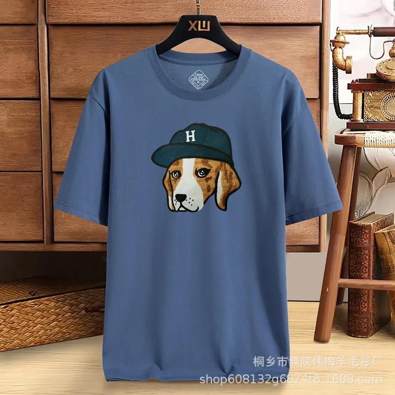 Hazzys Summer New Male Korean Round Neck Casual Solid Color Tide Tops Casual Travel Street Fashion Short Sleeve