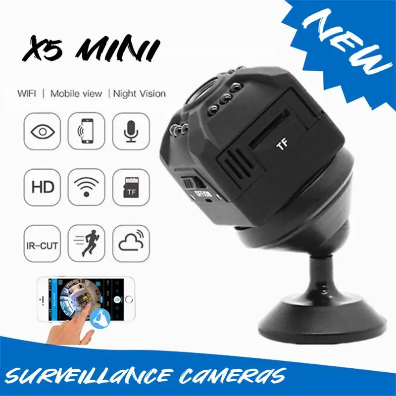 

IP-камера X5 компактная с поддержкой Wi-Fi и датчиком движения