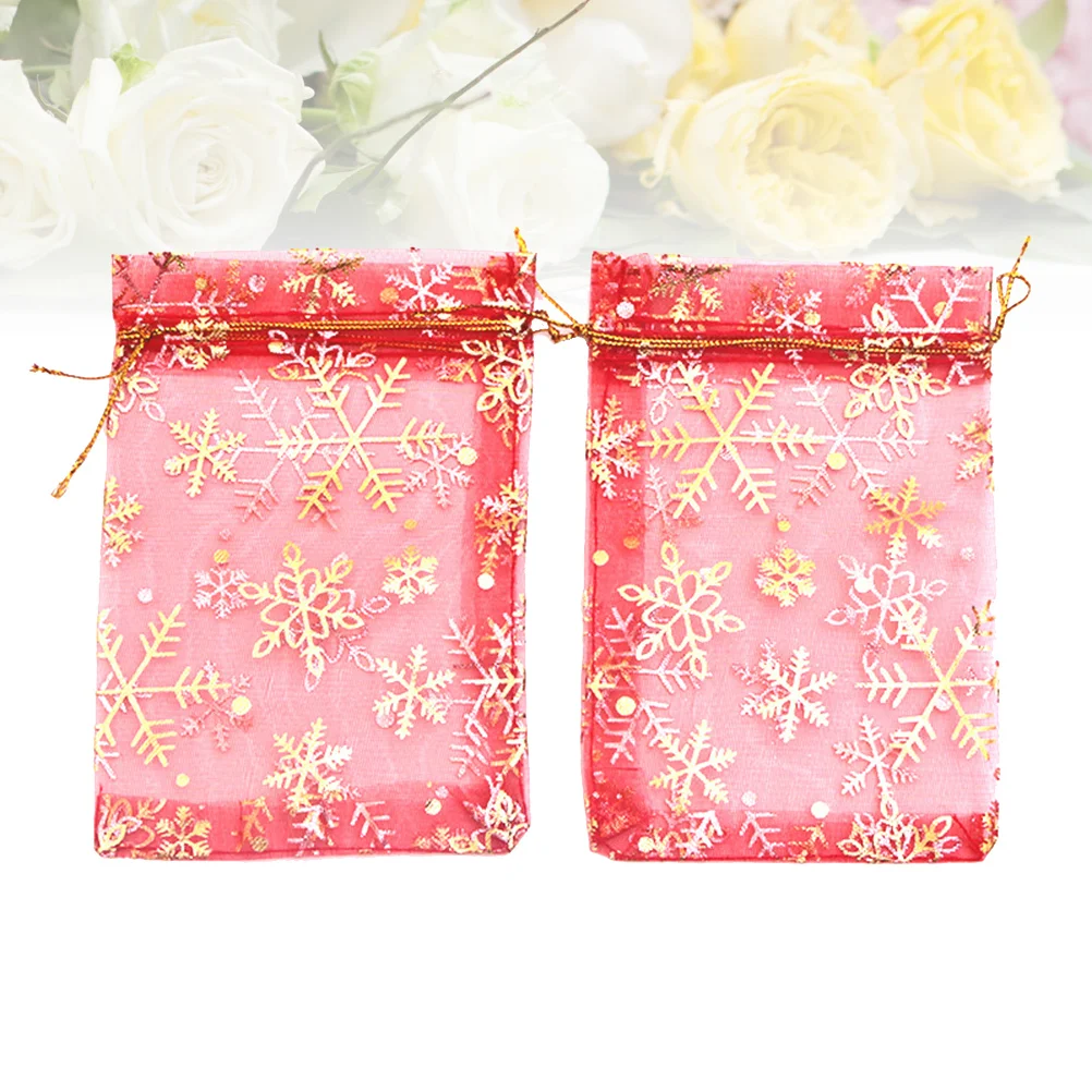 

Organza Drawstring Jewelry Mesh Mini Gift Favor Burlappouches Candysheer Boxes Valentine Valentines Christmas Kids Red Party