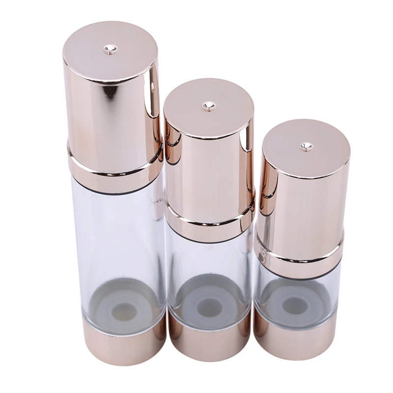 

1pc 15/30/50 Ml Empty Airless Cosmetics Empty Bottle Pump Empty Plastic Processing Travel Bottle Airless Vacuum Pump sub-bottle