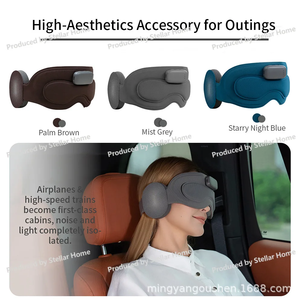 Ai Smart Meditation Instrument Sleep App Маска для глаз Bluetooth Музыка затемняющая маска для глаз Черная технология Портативная защита глаз (art.: 3920d44fd6dea) - 3920d44fd6dea