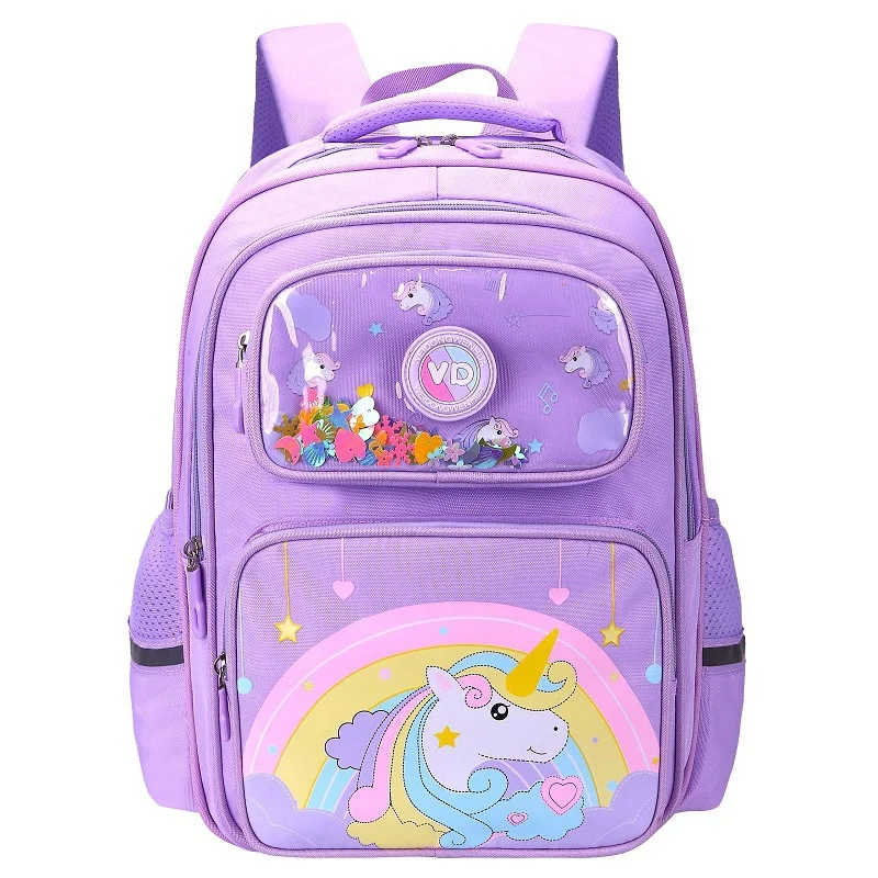 Girls Rainbow Unicorn Boys Dinosaur Cartoon School Bags New Fashion Primary School Students Cute Fashion Backpacks Hot