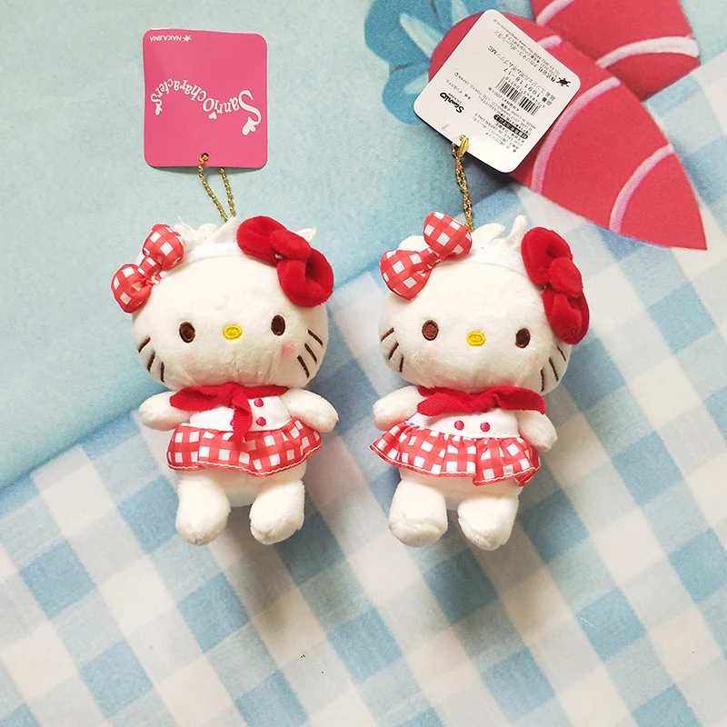 Милый плюшевый кулон sanrio hello kt kuromi my melody мягкий брелок мультяшная кукла подарок