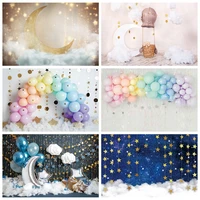 yeele dreamlike light bokeh moon star cloud ballon backdrops newborn baby birthday photography background for photo studio
