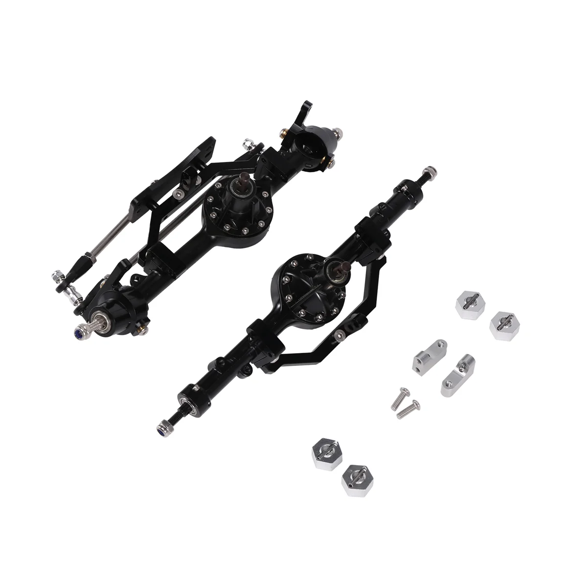 Металлическая передняя и задняя ось с ЧПУ D90 для 1/10 RC Crawler RC4WD D110 Gelande II TF2 Yota