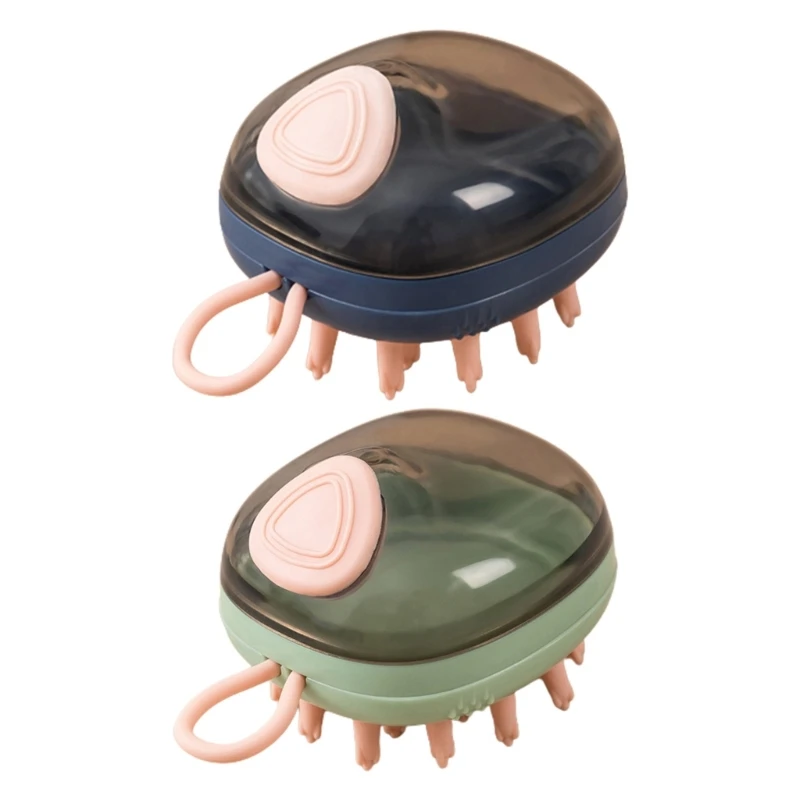 

K92A Dog Grooming Brush Pet Bath Brush Massage Comb with Large Shampoo Dispenser