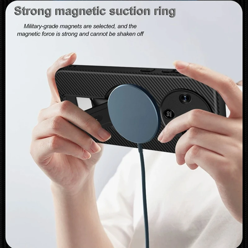 Чехол с узором из углеродного волокна для Honor Magic 8 7 Magic 8 Lite X9d X9c Smart Cover, магнитный складной держатель с беспроводной зарядкой, принципиально (art.: 3920d401bac6a) - 3920d401bac6a