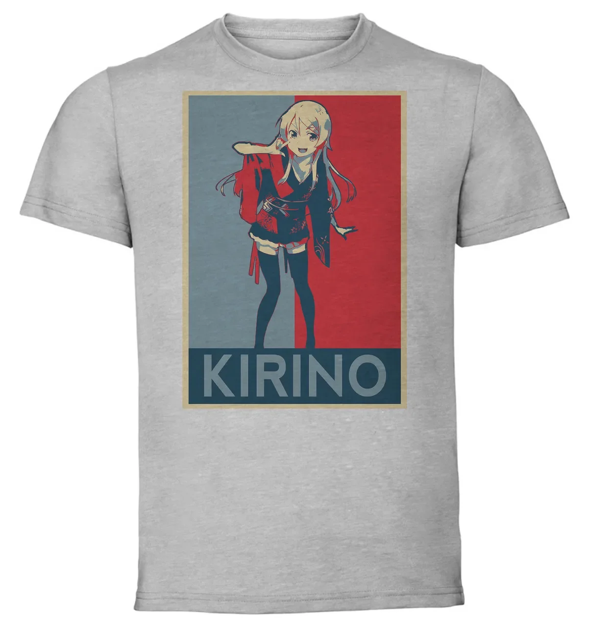 Футболка унисекс серая пропагандистская Oreimo Kirino вариант