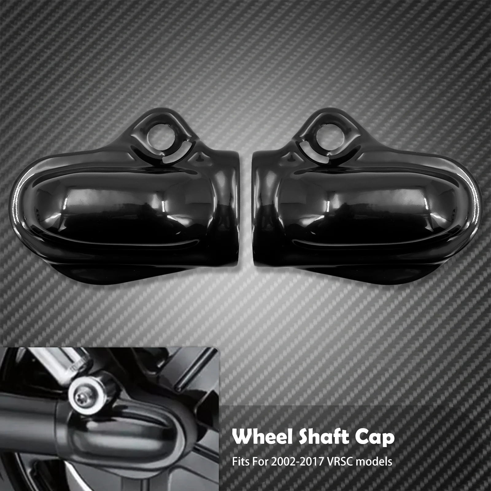 Мотоциклетные накладки на заднюю ось и гайки, глянцевый черный для Harley V-Rod VRSC Muscle VRSCF 2002-2017, уличный стержень VRSCR VRSCAW