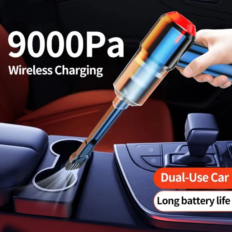 

Car Wireless Vacuum Cleaner High-power 9000Pa Small Dust Collector Handheld USB Charging Multi-functional Home Appliance