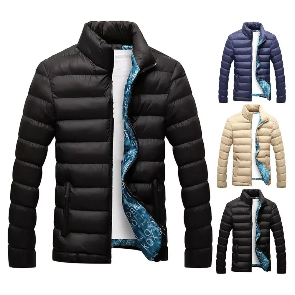New2022 Great Padded Extra Thick Winter Down Coat Solid Color Men Down Coat Extra Thick   for School