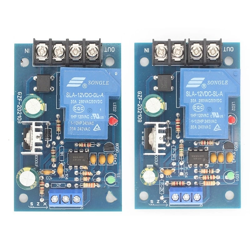 

Full Automatic Water Level Controller Pump Switches Module AC-DC 12V Relay 667A