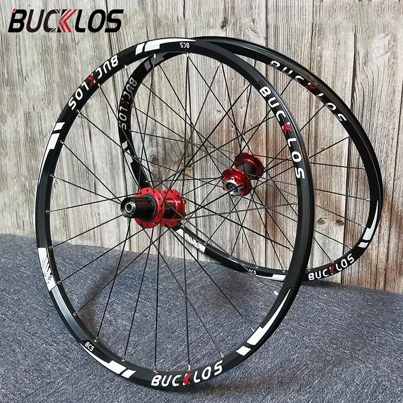 

BUCKLOS Bicycle Wheelset 26 27.5 29 Mountain Bicycle Wheel 5 Sealed Bearing QR TA Hub Front Rear MTB Wheel Set Bike Parts
