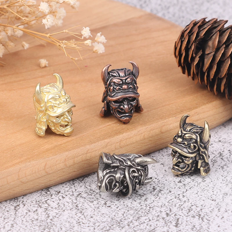 

Брелок для ключей EDC с японским орлом носом, подвеска, латунный шлем, открытый зонт, веревка, брелок, аксессуары «сделай сам»