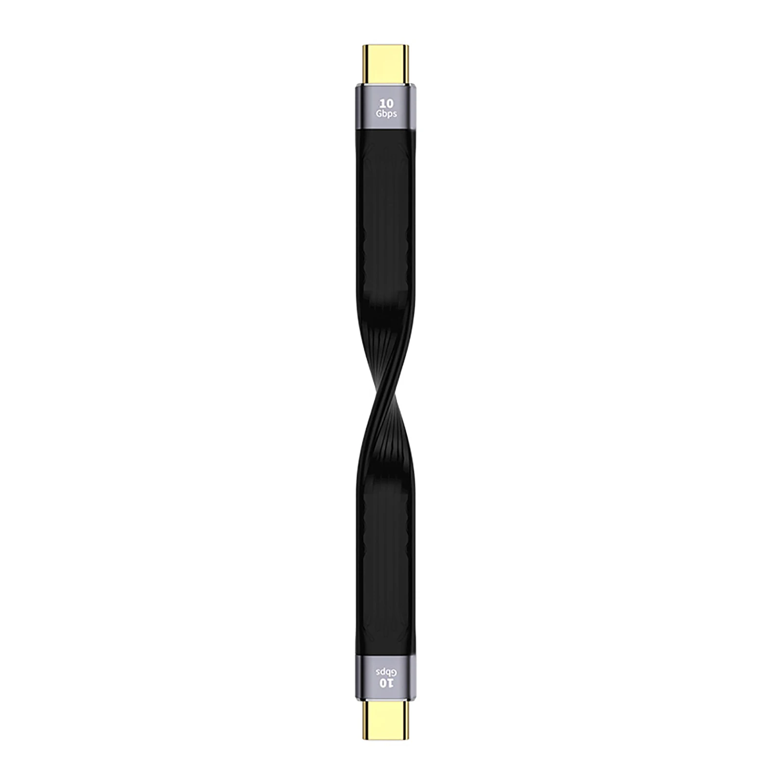 Короткий USB C кабель-Type штекер-штекер быстрая зарядка Gen2 10 Гбит/с кабель FPC дизайн