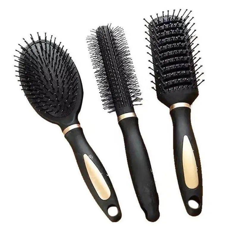 

3 Types Massage Oval Hair Comb Round Rectangle Brush Anti Static Detangling Air Cushion Bristle SPA Hairdressing Styling Tool