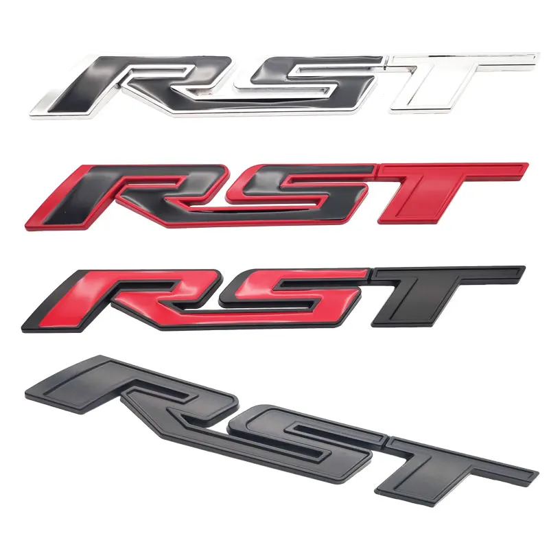 3D металлический задний бампер багажник RST эмблема буква логотип наклейка