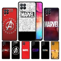 avengers marvel logo cute for oppo realme gt neo master edition 9 8 7 pro c21s narzo 30 5g soft silicone black phone case cover
