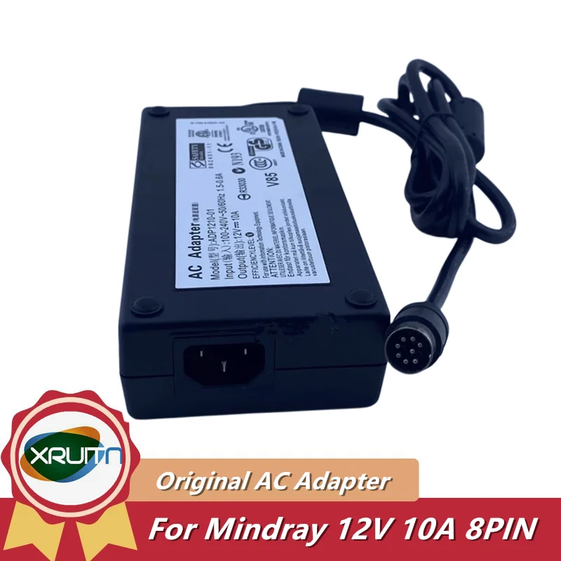 Charger For Mindray M5 M6 M7 Medical Power Supply Adp1210-01 12v 10a 8pin Plug