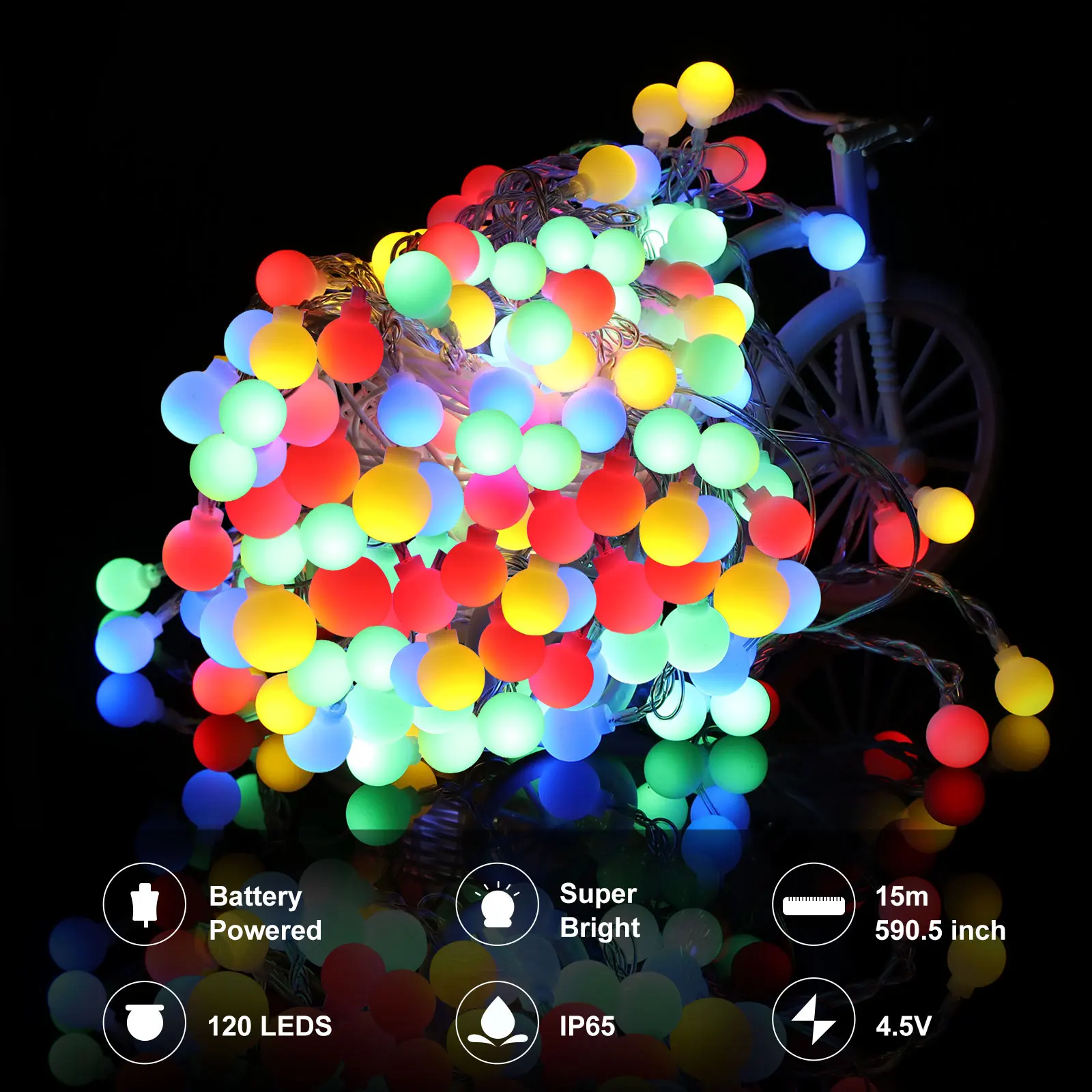 Рисунок 2 - Светодиодная гирлянда с круглыми лампочками