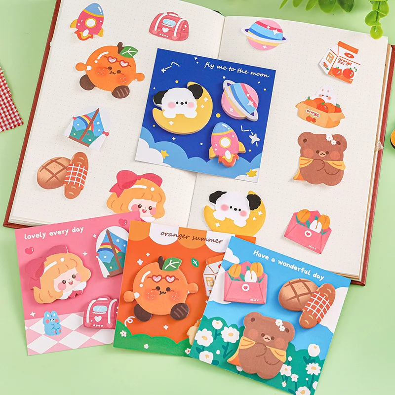 Рисунок 2 - 60 листов, Стикеры для заметок с мультяшным медведем