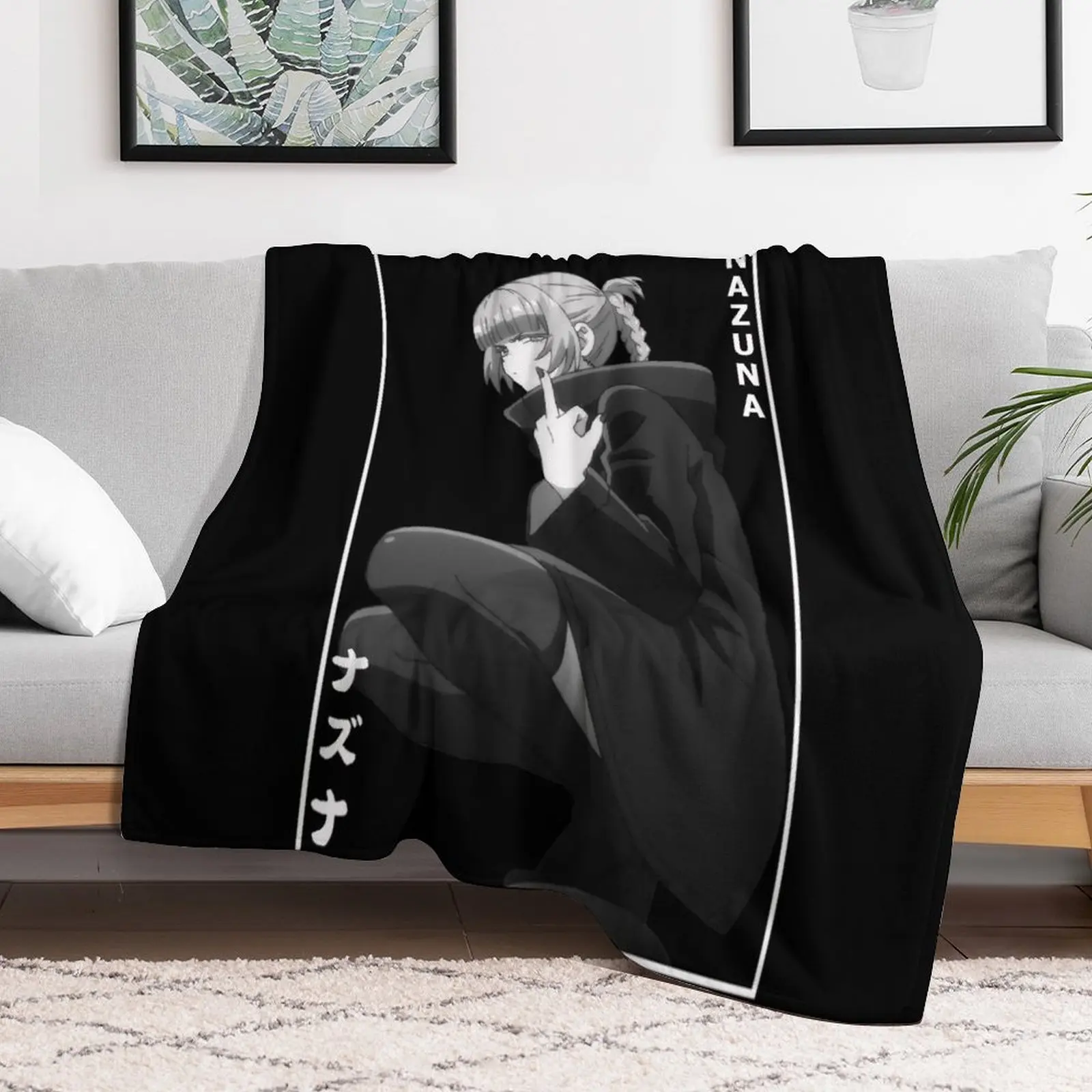 Одеяло Nazuna ナズcall Of The Night - Yofukashi no Uta мягкое большое винтажное милые клетчатые