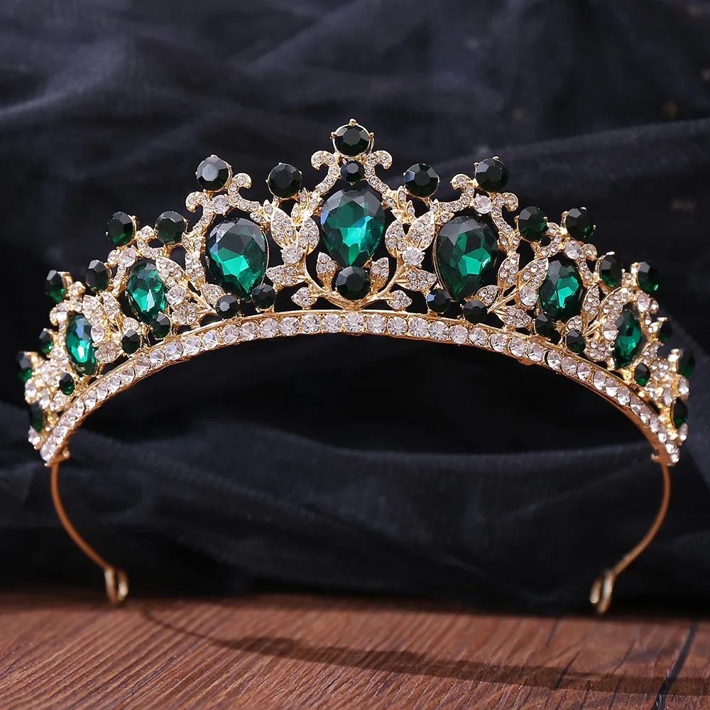 

New Baroque Crystal Bridal Tiaras Crown Rhinestone Pageant Diadema Collares Princess Headpieces Wedding Hair Accessories