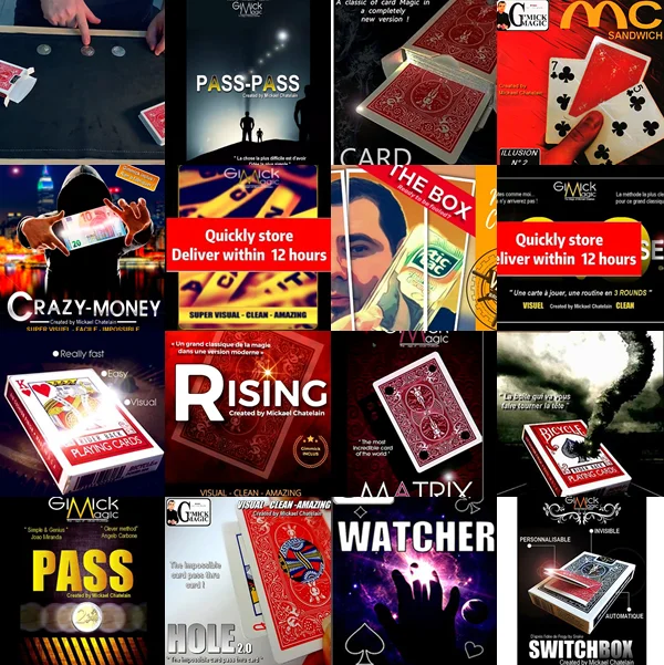 

Magic by Mickael Chatelain(60 комплектов)-фокусы