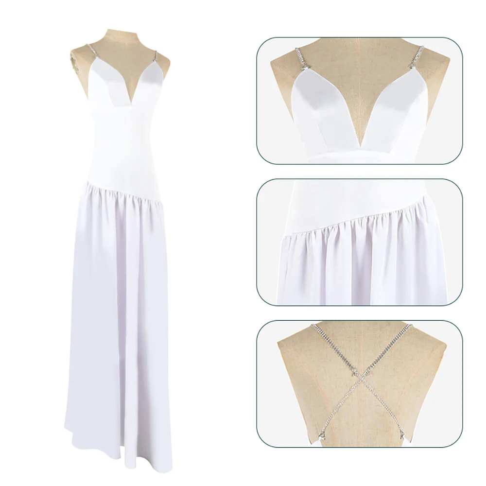 Костюм клоуна для девочек Харлин косплей шутка белое платье костюм женское на