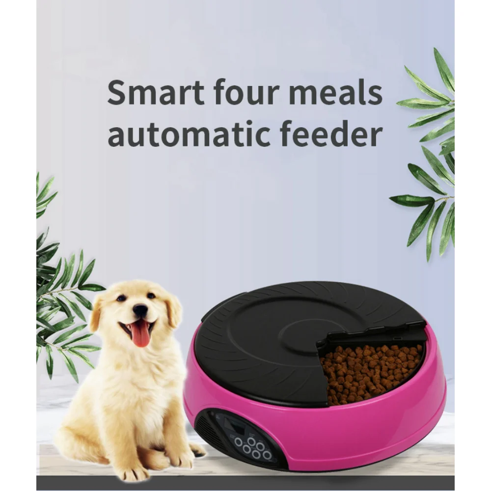 Smart Automatic Pet Feeder Feeding Dog Bowls Pet Bowls Feeders 6-meal Automatic Timed Quantitative Intelligent Feeding Machine enlarge