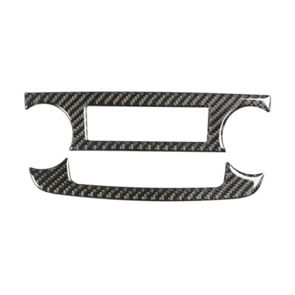 

Soft real Carbon Fiber Switch Panel Cover Fit Black Car Interior Trim New