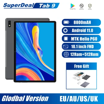 Global Version Tab 9  Android Tablet MTK Helio P60 Amdroid 11.0 Tablette 5G FHD Display Dual Sim Camera 8800mAh Tablets PC