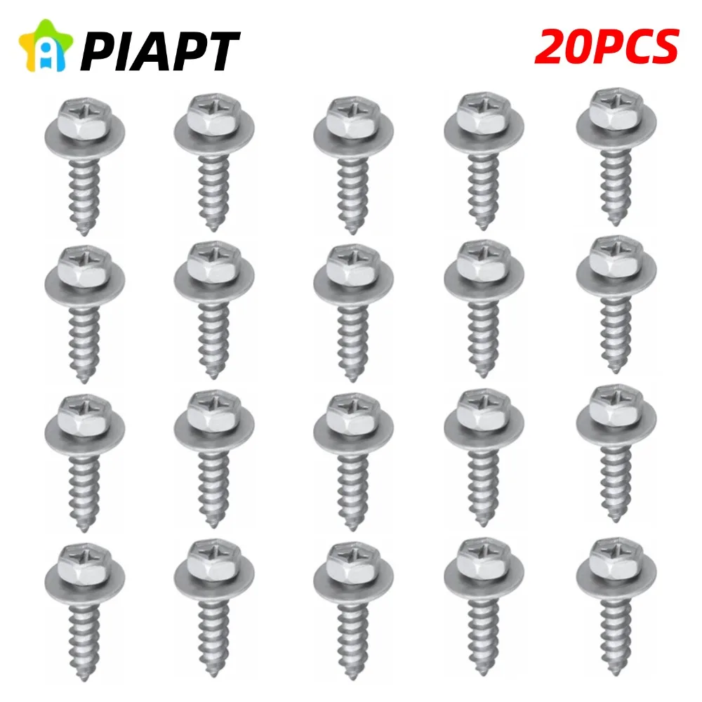 

20 шт. M6.2-2.55 x 24 мм ( # 14 x 15/16 дюймов) Винт крышки бампера и крыла для Toyota 90159-60488