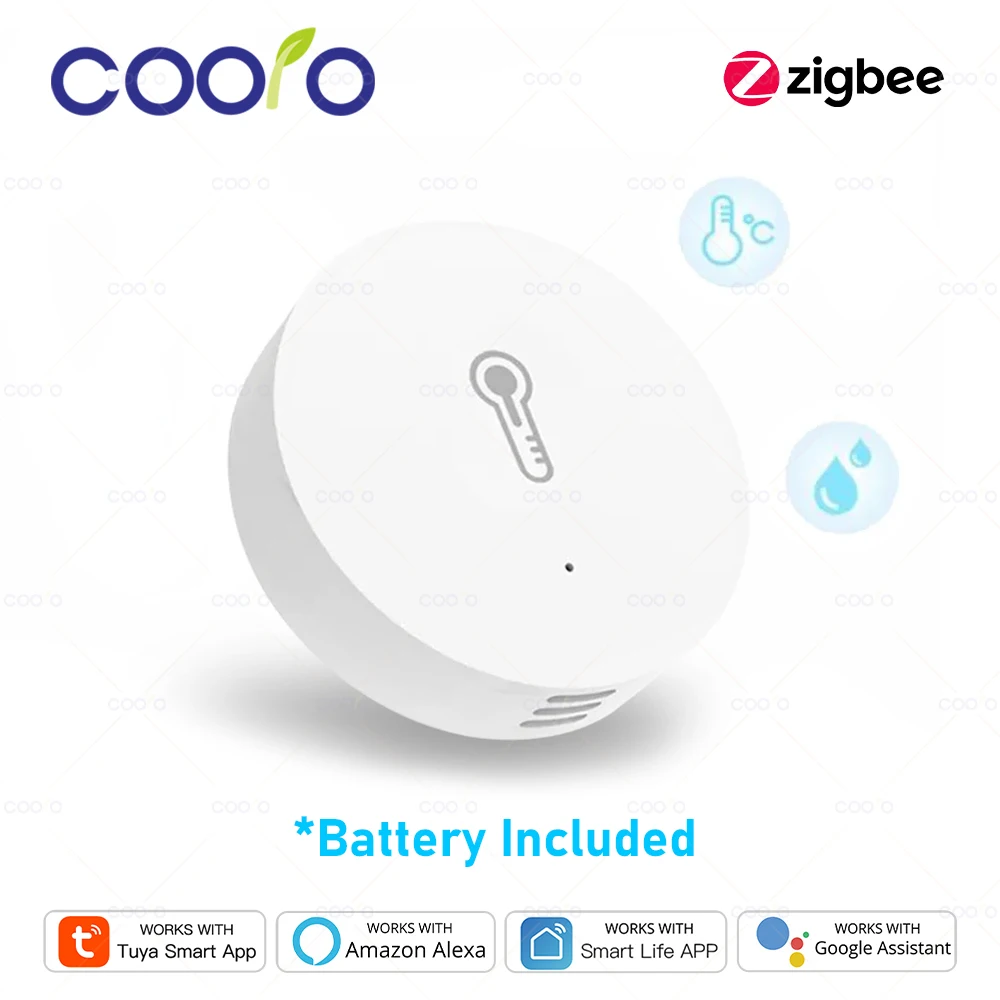 

Датчик температуры и влажности coolo Tuya Zigbee 3.0