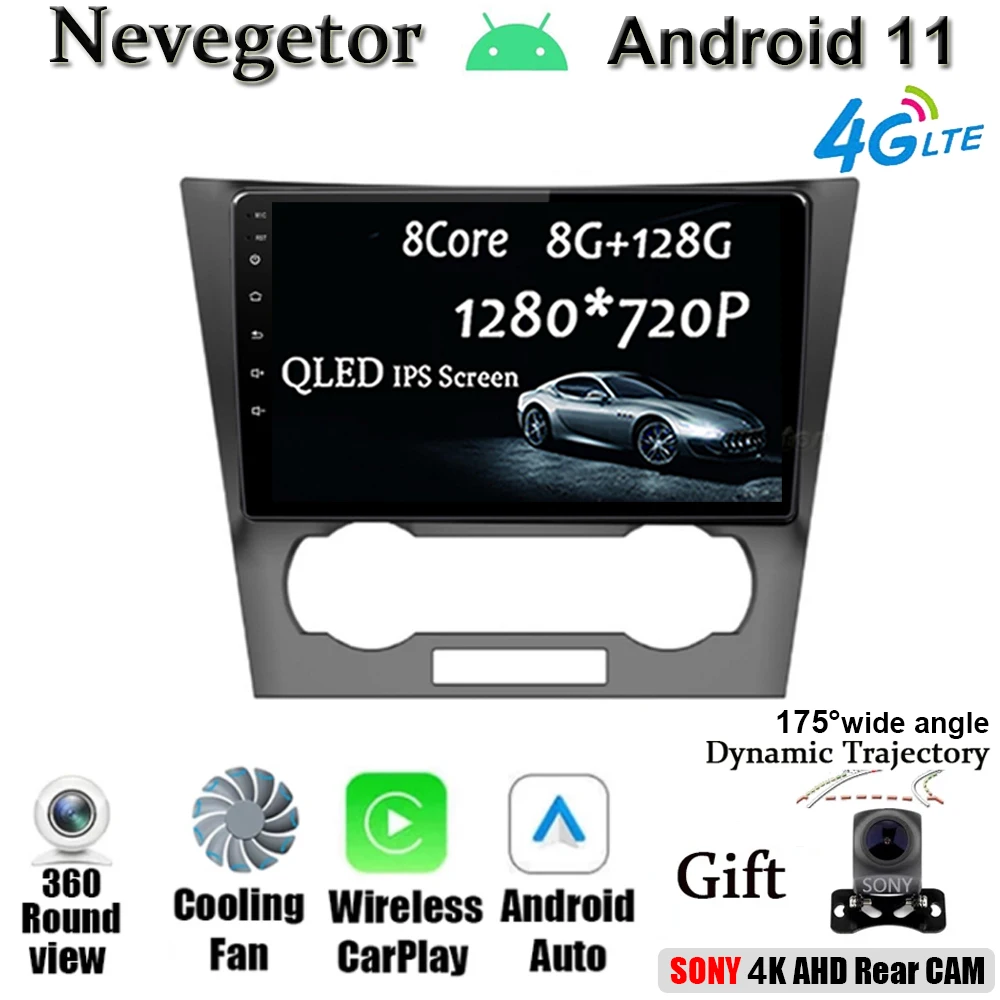 

Автомобильный радиоприемник 8 ядер 4G IPS Android 11 для Honda Stream 2000-2005 Carplay мультимедийный плеер GPS-навигация стерео 2 Din DVD