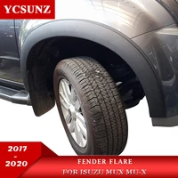2017 abs wheel arches fender flares mudguards for isuzu mux mu x 2017 2018 2019 2020 car mudguards protector ycsunz