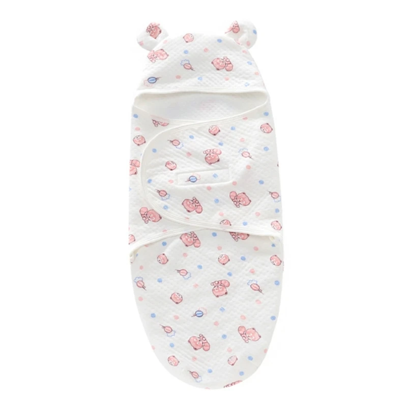 

Newborn Quilt Hooded Swaddle Blanket Baby Wrap Blanket Sleeping Bag Infant 0-6M Sleep Sack Skin-Friendly Wrap Blankets