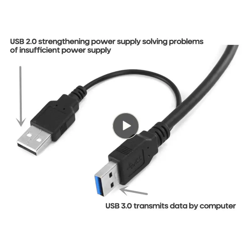 

Plug And Play Hhd Hard Disk Drive Adapter High-speed Low-latency Usb3.0 Micro-b Mobile Hard Disk Cable Durable 0.6/1meter