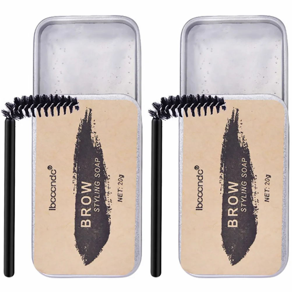 

2 Sets Eyebrow Soap Kit Fine Safe Chic Nice Brows Styling Soap Wild Eyebrow Styling Pomade Styling Plaster