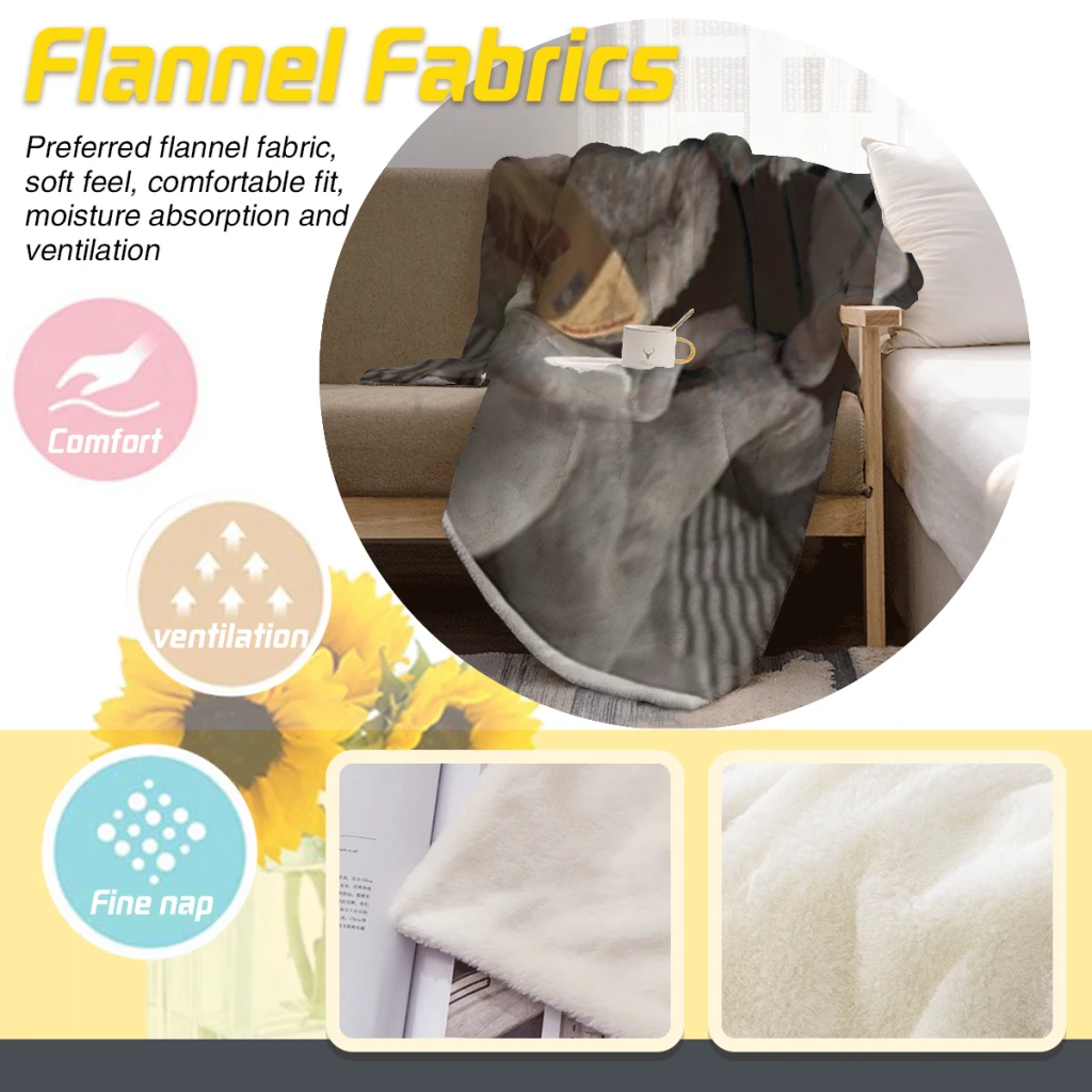 Удобное одеяло медведь альфа-медведь и Сэм из фланцы пушистое мягкое украшение