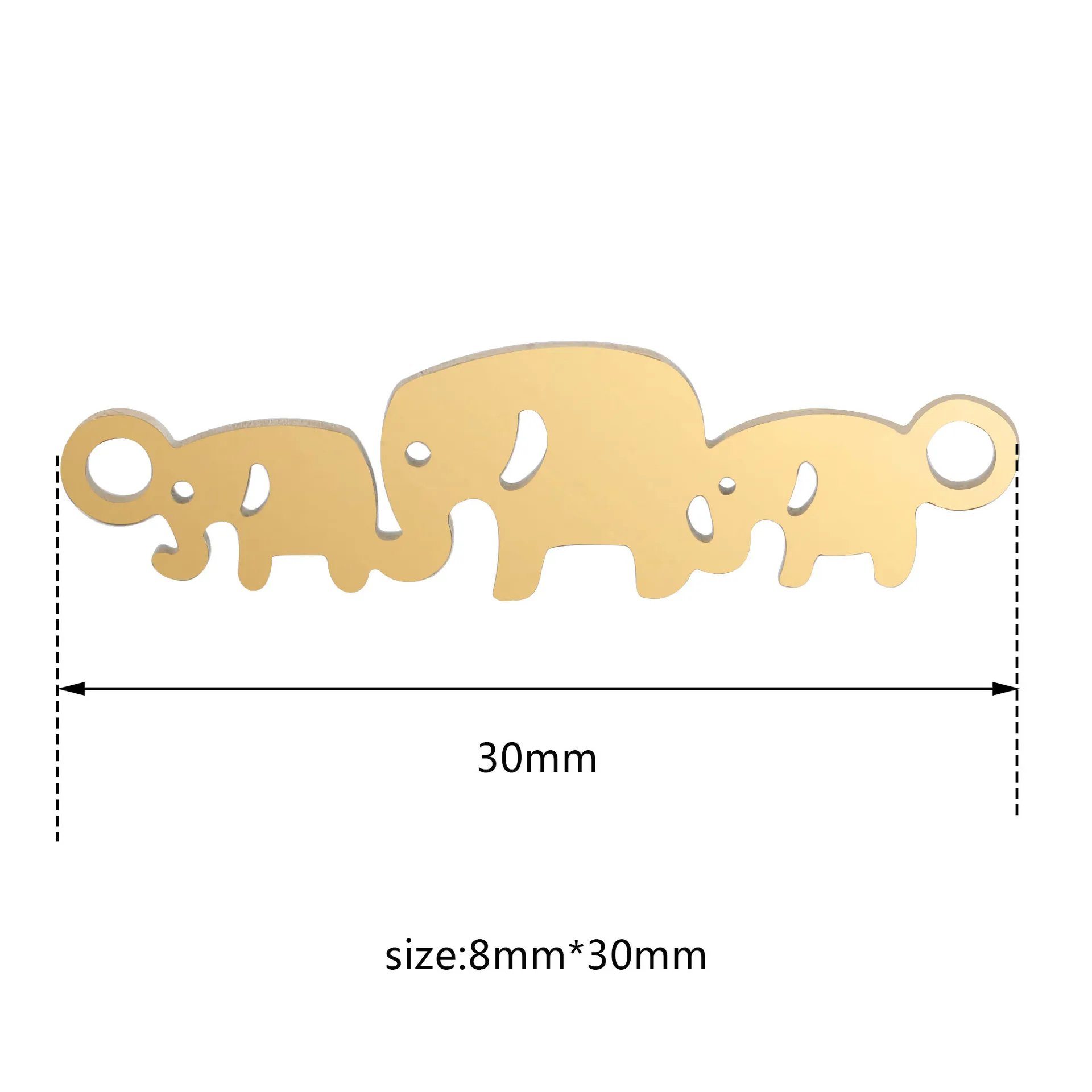 5Pcs/Lot Lovely Animal Elephant Family Pendants DIY for Earrings Bracelet Jewelry Making Charms Jewelry Crafting Accessories
