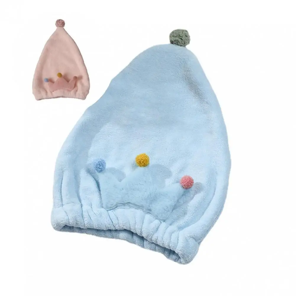 

Утолщенная Полезная шапочка для сухих волос в стиле принцессы, моющиеся полотенца, обернутые в волосы, удобные на ощупь для дома