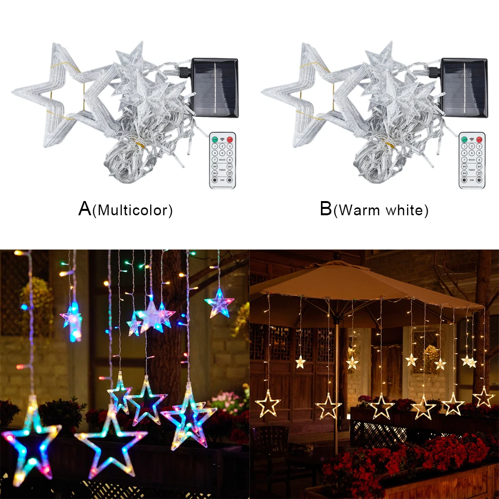 

Star Solar String Lights Garland Light Decorative Lighting Anniversary
