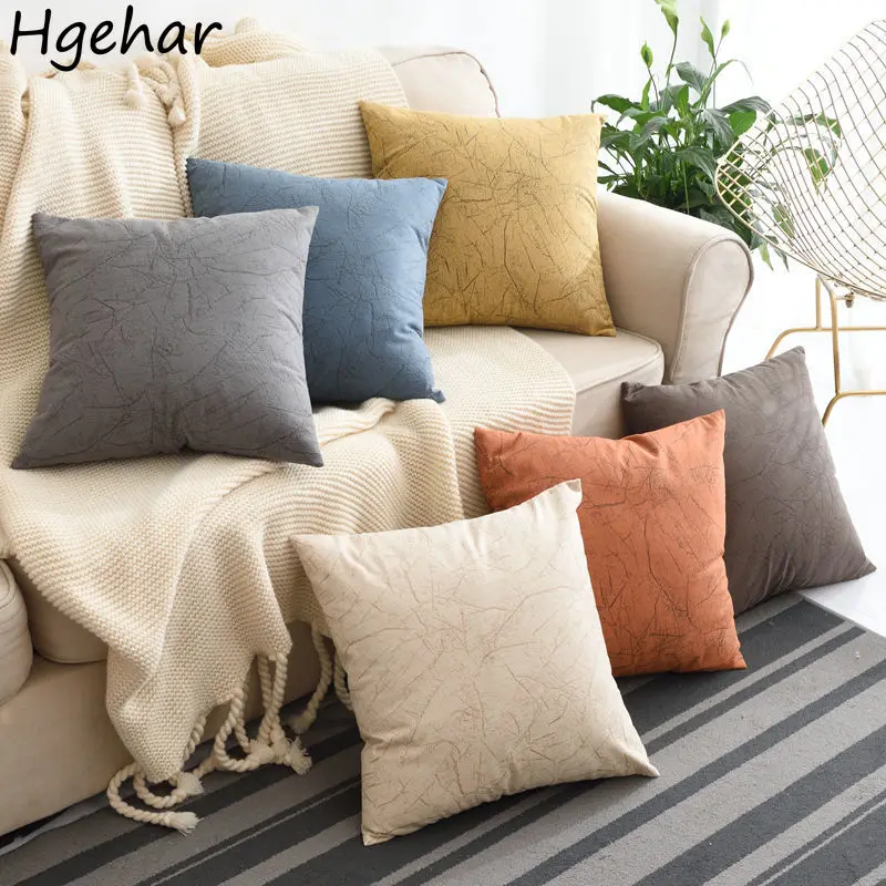 Pillow Case Retro Sofa Bedroom Fashion Simple All-match Decoration Home Textile Chic Comfortable Popular Basic Design Ulzzang
